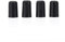 Dilwe Cello Anti Rutsch Kappe, 4Pcs Schwarz Rubber TIPP für Cello Endpin Instrument Protector, Spielzubehör