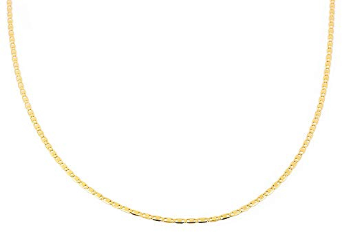 Monde Petit Gelbgold Kette Valentino 18k 1.4 mm - Geschenkbox - Garantiezertifikat