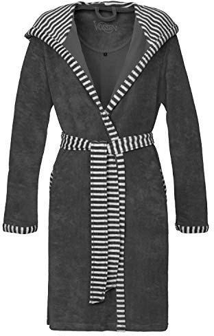 Vossen Damen Bademantel Juno graphit L