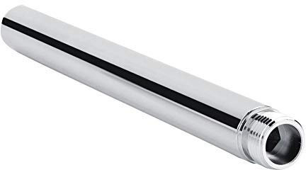 8-inch Shower Extension Tube Stainless Steel Round Rain Shower Arm Chrome Plating Fixed Showerhead