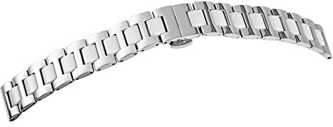 Excellanc - Uhrenarmband Ersatz Edelstahl Keramik Butterfly Breite 14-18 mm 8100079