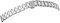 Excellanc - Uhrenarmband Ersatz Edelstahl Keramik Butterfly Breite 14-18 mm 8100079