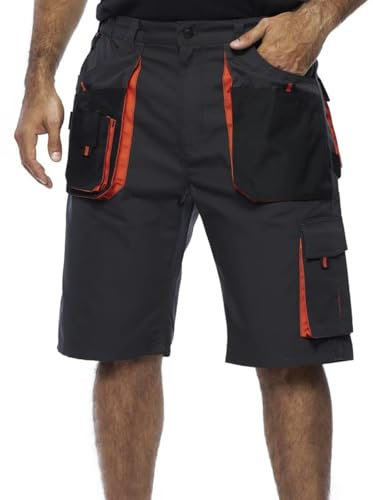 Mazalat Kurze Arbeitshosen Herren, Arbeitshose kurz, Größen S-XXXL, Qualitat, Arbeitshose Herren Sommer