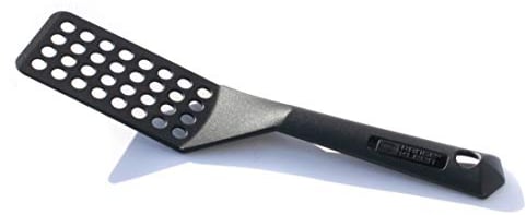 Black Nonstick Slotted Spatula/Turner for Crepes, Brownies, Lasagna