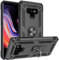 Fetrim Custodia per Galaxy Note 9, Cover PC TPU Cassa Shell Supporto di Anello Rotante Case per Samsung Galaxy Note 9 Nero