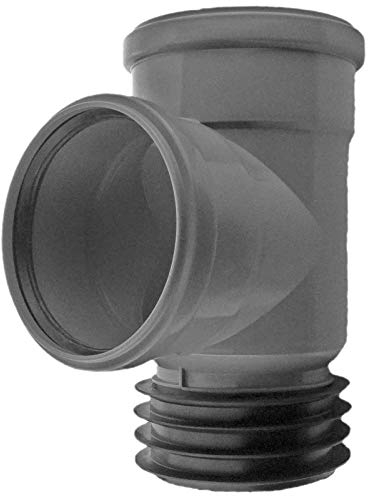 Universal Steckabzweig 87,5 Grad für HT KG Ton SML Rohr mit innen 99-105mm Airfit | Muffe DN 50 bis 110 WUNSCHGRÖSSE einfach auswählen DN 110 x 110 x 110
