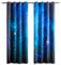 goodbath Platz Vorhänge,Galaxis Universum Nebel Sterne Sternenhimmel Thermal Verdunkelungsvorhänge für Schlafzimmer für Mädchen Jungen Kinder, 2 Platten, 117 x 138 cm
