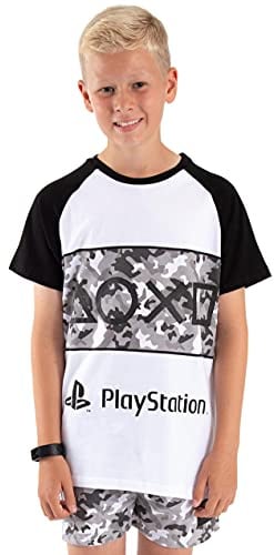 Playstation Pyjamas Jungen Spiel Camo PJs Kurze Möglichkeiten 13-14 Jahre