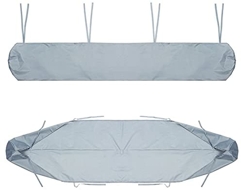YFFS Custodia per Tenda da Sole Protezione Solare Custodia Antipolvere con Cordino per Patio Esterno da Giardino Sostituzione Impermeabile della Copertura della Tenda (2.5m/ 8.20ft,Silver)