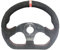 13 Zoll Racing Lenkrad,MoreChioce Universal Wildleder Sportlenkrad Ergonomisches Autolenkrad Aluminiumrahmen Rennlenkrad für 320mm Durchmesser Auto Truck Rennwagen SUV,Rot