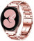 DEALELE Armband Kompatibel mit Samsung Gear Sport/Galaxy 3 41mm / Galaxy Watch 4 / Galaxy Watch 42mm / Active 2, 20mm Edelstahl Metall Ersatz Armbänder für Huawei GT3 42mm / GT2 42mm, Rose pink