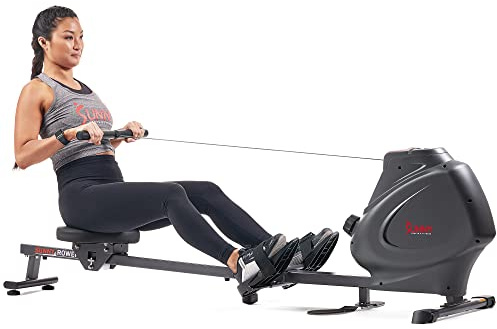 Sunny Health & Fitness Premium Magnetic Rowing Machine Interactive Rower with Optional Exclusive SunnyFit® App and Smart Bluetooth Connectivity - SF-RW5941SMART