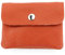 Modamoda de P09 Portefeuille en cuir italien, pour femme, petit, Orange/rouge, XS