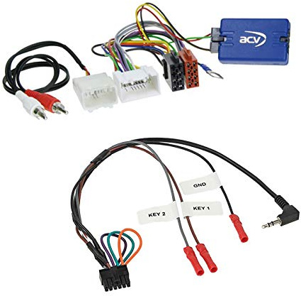 Lenkradfernbedienung Adapter Interface LFB Multi-Anschluss passend für Mitsubishi Outlander II 2010-2013 kompatibel mit verschiedenen Autoradios