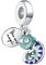 Alstiva Farbwechselndes Chamäleon Charm-Anhänger 925 Sterling Silber 5A Zirkonia Charm Anhänger für Armband Charm Bead Pendant für Europäische Armbänder Halsketten Schmuck Geschenk für Damen Frauen