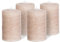 Brandsseller Stumpenkerze 4er Set 7x14 cm Weihnachtskerze Adventskranz Taupe