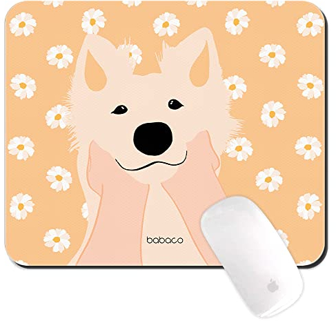 ERT GROUP Tapis de Souris Original et sous Licence Officielle Babaco pour PC, Motif Chiens 010, Orange, Tapis de Souris d'ordinateur, antidérapant, 220 mm x 180 mm