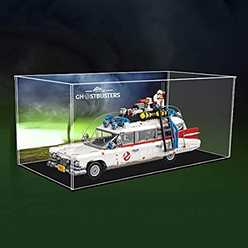 Tirff Vetrina acrilica antipolvere compatibile con Lego 10274 Ghostbusters ECTO-1 Auto, vetrina antipolvere per Lego 10274 (senza modello)
