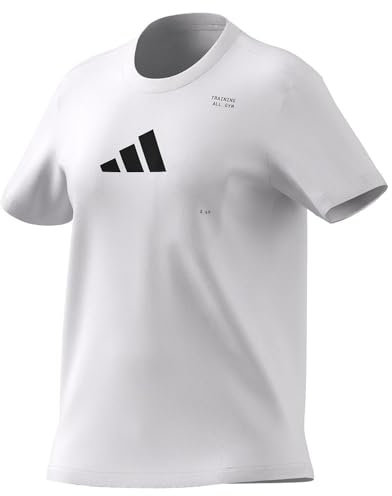 adidas Donna AEROREADY all-Gym Category Graphic Tee, Chalk White, XS