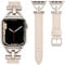 Wearlizer Lederarmband Kompatibel mit Apple Watch Armband 41mm 38mm 40mm 42mm 44mm 45mm 46mm 49mm,Elegant Leder Armband für IWatch Serie Utra 2/1 SE 10 9 8 7 6 5 4 3 2 1,Polarstern/Polarstern