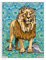 LudoColor Tableau Velours à colorier Le Lion