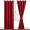 Hiasan Schlafzimmer Gardinen, Verdunklungsvorhänge, Vorhänge mit Ösen, Weihnachten Rot Blickdicht Vorhänge,2 Stück,140 x 245 cm (Breite x Höhe),weiche Schiebevorhänge