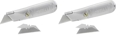 Stanley Trim Knife Fixed Blade 199E Silver 2-10-199 (Pack of 2)