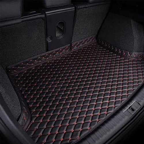 Boot Liner,Compatible para Opel Corsa D 2006-2014,Bandeja Protectora de la Alfombrilla del Maletero del Coche,B-Black Red