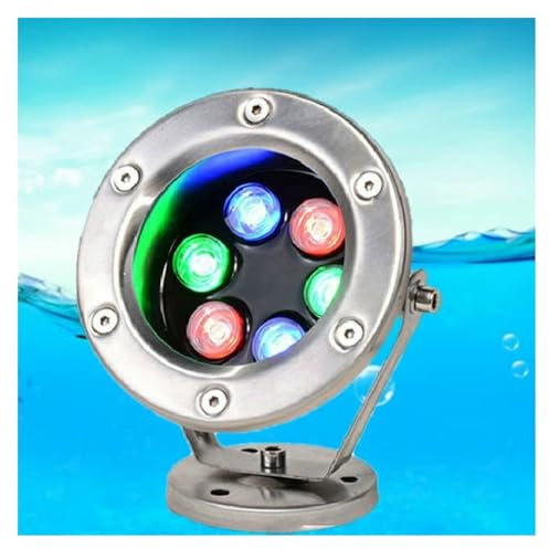 Faretto Subacquei - Faretti Piscina, Faretto da giardino impermeabile IP68 24V, faro per piscina ad angolo regolabile in acciaio inossidabile, luce subacquea a LED/per stagno/fontana/piscina ( Color :