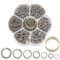 arricraft 1255 Stück Offene Biegeringe, 7 Größen, 304 Biegeringe Aus Edelstahl, O-Ring-Verbinder, Runde Schmuckverbinder, Kettenglieder Für Schlüsselanhänger, Armband, Schmuckanhänger