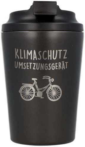 Spruchreif | Thermobecher mit Deckel | Edelstahl Isolierbecher | Thermobecher für Unterwegs | Heiß-/Kaltgetränke | Klimaschutz