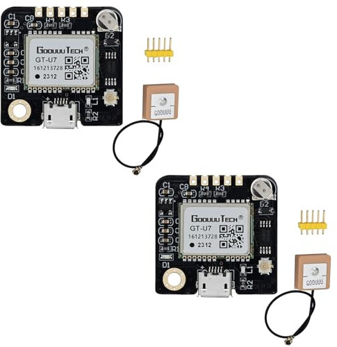 GT-U7 GPS Modul, Kleiner GPS Empfänger Niedriger, Stromverbrauch Hohe Empfindlichkeit mit IPEX-Antenne Kompatibel mit NEO-6M für 51 Mikrocontroller STM32 Arduino
