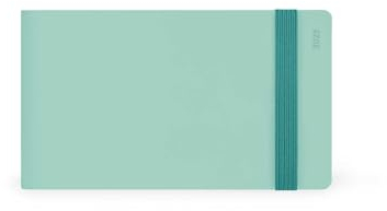 Legami - Wochenplaner mit Album, klein, 13 Monate, Tagebuch von Januar 2025 bis Januar 2026, horizontales Format, Gummibandverschluss, letzte Tasche, herausnehmbares Adressbuch, 14 x 8 cm, Milk&Mint