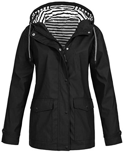 Veste De Pluie Femme Sport Running Impermeable Imperméable Pliable avec Poches Vetement Veste Softshell Blanc Ciré Verte Vêtements XXXL Rose Manteaux Parka