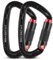 GBACHOOSE 2 Stück Kletterkarabiner, Karabinerhaken, 25KN Karabinerhaken Schwerlast für Klettern, Camping, Hängematte, Schaukel