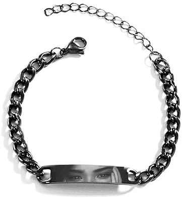 Pulsera personalizada con foto de bar para bebé, chapada en oro de 18 quilates, pulsera con placa de imagen grabada para niños pequeños de mamá recién nacida, pulsera de cumpleaños, regalo de joyería