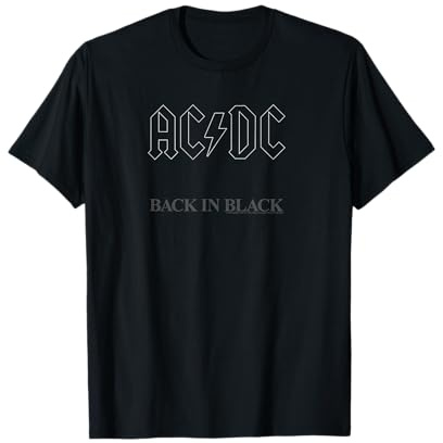 AC/DC - Back in Black Album Artwork T-Shirt