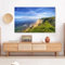 Staubdichte Tv-Abdeckung Für Den Innenbereich, LCD-led-schutzabdeckung, Strand Und Meer, Malerei, Tv-staubschutz, Display-schutzabdeckung, Staubdichter Tv-bildschirms(Size:27IN(W66xH43CM),Color:B)