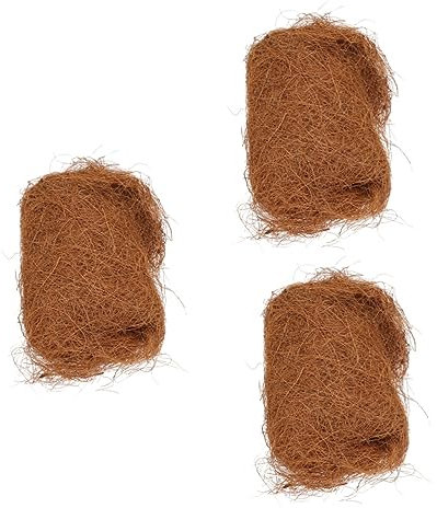 YARNOW 3 Pièces pot en fibre de grelinette jardinage pot de remage plantation remage cacao plantes corbeille de fleurs en de paillis de Bambou