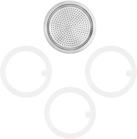 1 filtro e 3 guarnizioni in silicone per caffè espresso (4 tazze)