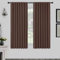 Joydeco Schlaufen Verdeckten Vorhänge 2er Set,H 175 x B 140 Schokoladenbraun Verdunkelung Blackout Blickdicht Kurze Polyester Vorhang Stangendurchzug Gardinen Schlafzimmer Wohnzimmer Curtains