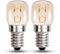 T22 E14 25W Oven Bulbs Warm White 2700K Dimmable, Up to 300°C, AC 230V, E14 Pygmy SES Fridge Bulbs Small Screw, Microwave Oven Wax Melting Salt Lamp Bulb, 2PCS