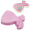 YXHZVON Kuchenform Silikon Meerjungfrau Groß, 1 Stück Backform Meerjungfrau, Meerjungfrau Kindergeburtstag Silikonform für Kuchen Pudding Schokolade Mousse, Rosa