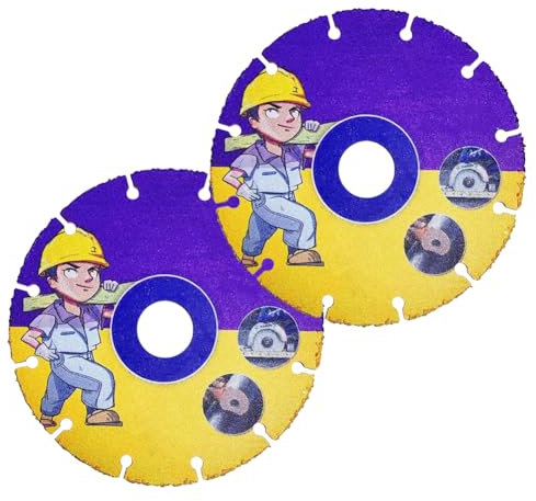 Sägeblatt für Winkelschleifer Kreissägeblatt 2 Stück, 125mm Trennscheibe Hartmetall Flexscheibe mit 22,23 mm Bohrung für Kunststoff, Holz, Sperrholz, Gummi, für Holzbearbeitung