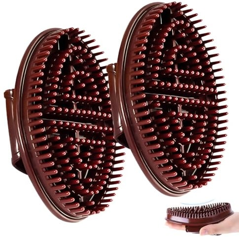 2 Pack Meridian Pressure Brush, Meridian Body Massage Brushs for Back Legs Arms, Relieve Muscle Fatigues Meridians Brushes Massages Tool for Men & Women