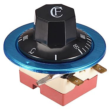 sourcing map Termostato ajustable de Horno eléctrico, Controlador de temperatura, 50-300℃ 16A N.C