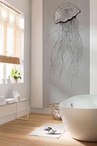 Komar Vlies Fototapete - Jellyfish Panel - Größe 100 x 250 cm (Breite x Höhe) - Wand Tapete Wohnzimmer Schlafzimmer Büro Flur Dekoration Wandbild - P081-VD1
