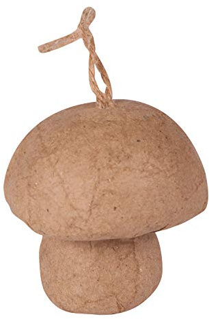 Décopatch - Ref NO044C - Mushroom to Hag - Papier Maché Object to Decorate - 5.5 x 5.5 x 6cm - Decorate with Décopatch Papers & PaperPatch Glue, Glitter, Paints
