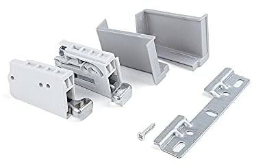 Emuca - Colgador para módulos altos de cocina, carga 70 Kg, Acero y plástico, Gris, 5 un.