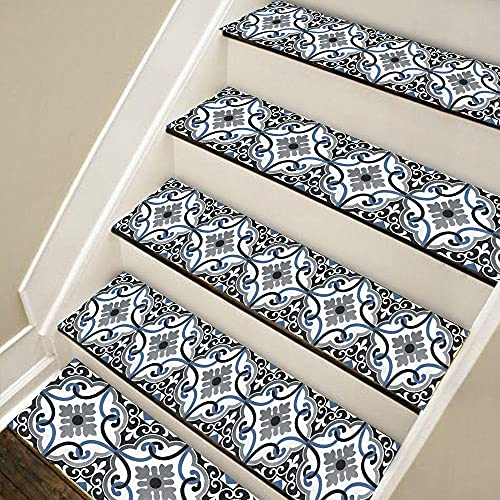 Fliesenaufkleber Bad Ornament Landhausstil 10 Stück Klebefliesen Küchenrückwand Folie Selbstklebende Fliesen Fliesenaufkleber Küche Badezimmer Fliesenfolie Vinyl Fliesen Selbstklebend Wasserdicht
